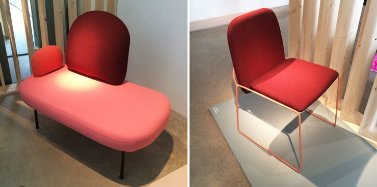 Between sofa and Archie chair - Salone del Mobile Milan