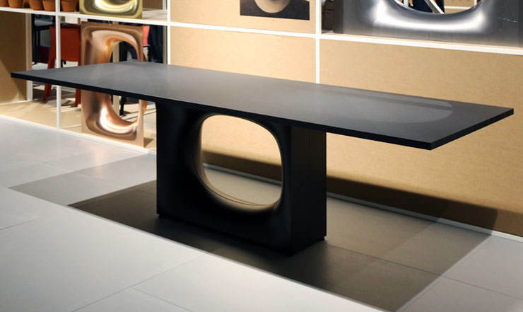 Hole Table by Kensaku Oshiro for Kristalia at Salone del Mobile Milan
