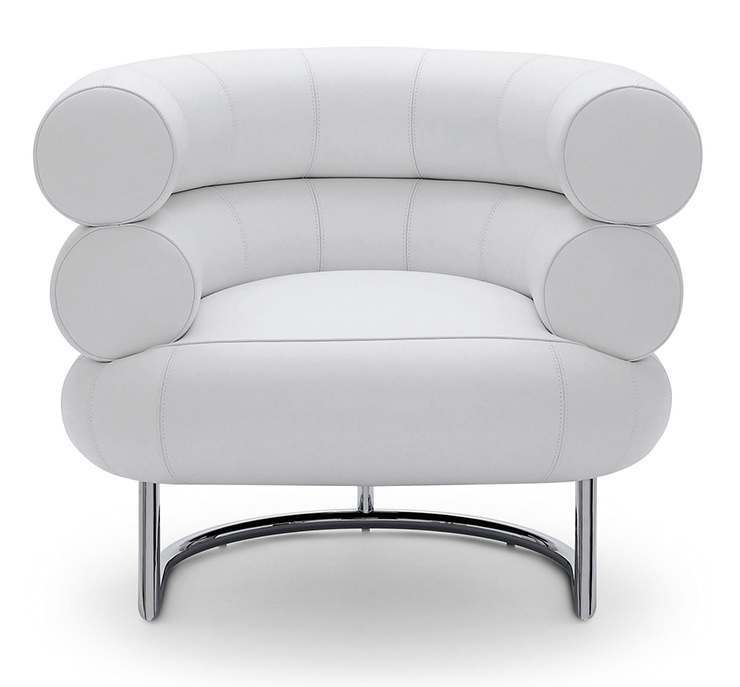 Bibendum armchair white Eileen Gray Aram Designs