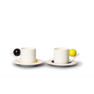 Geometric Cup and Saucer