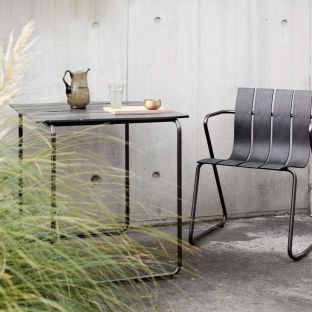 Ocean square outdoor table by Nanna Ditzel for Mater